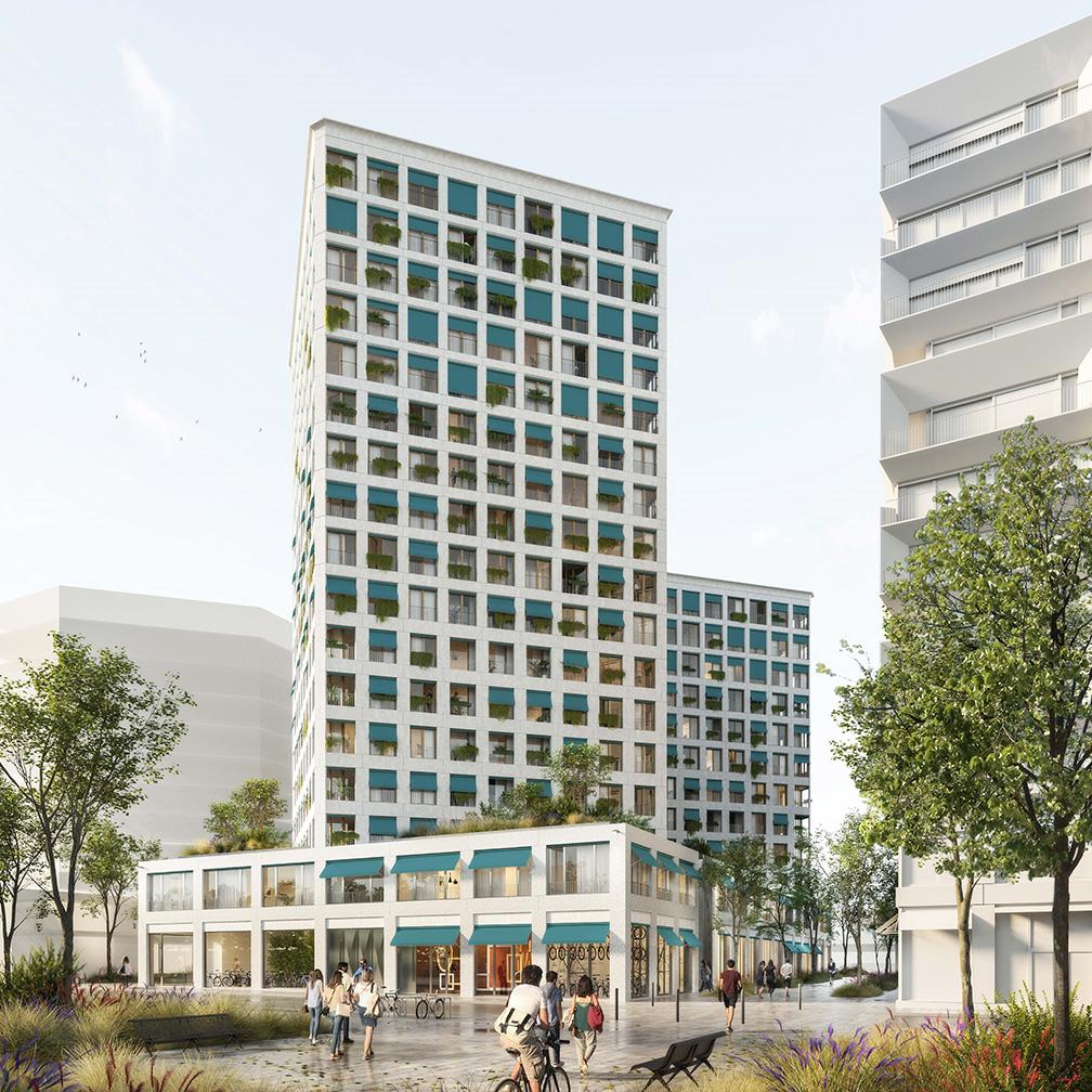 Chapelle international ©VINCI Immobilier, Armand Nouvet et DATA architectes